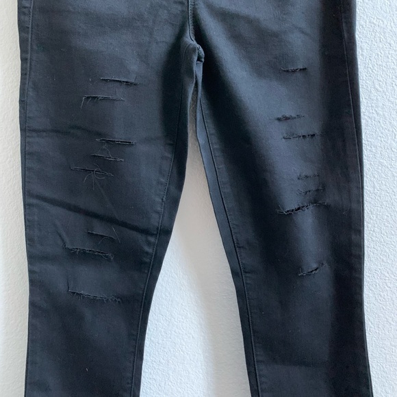 NWT DSTLD Black Distressed Skinny Jeans Sz 26 - Picture 2 of 5